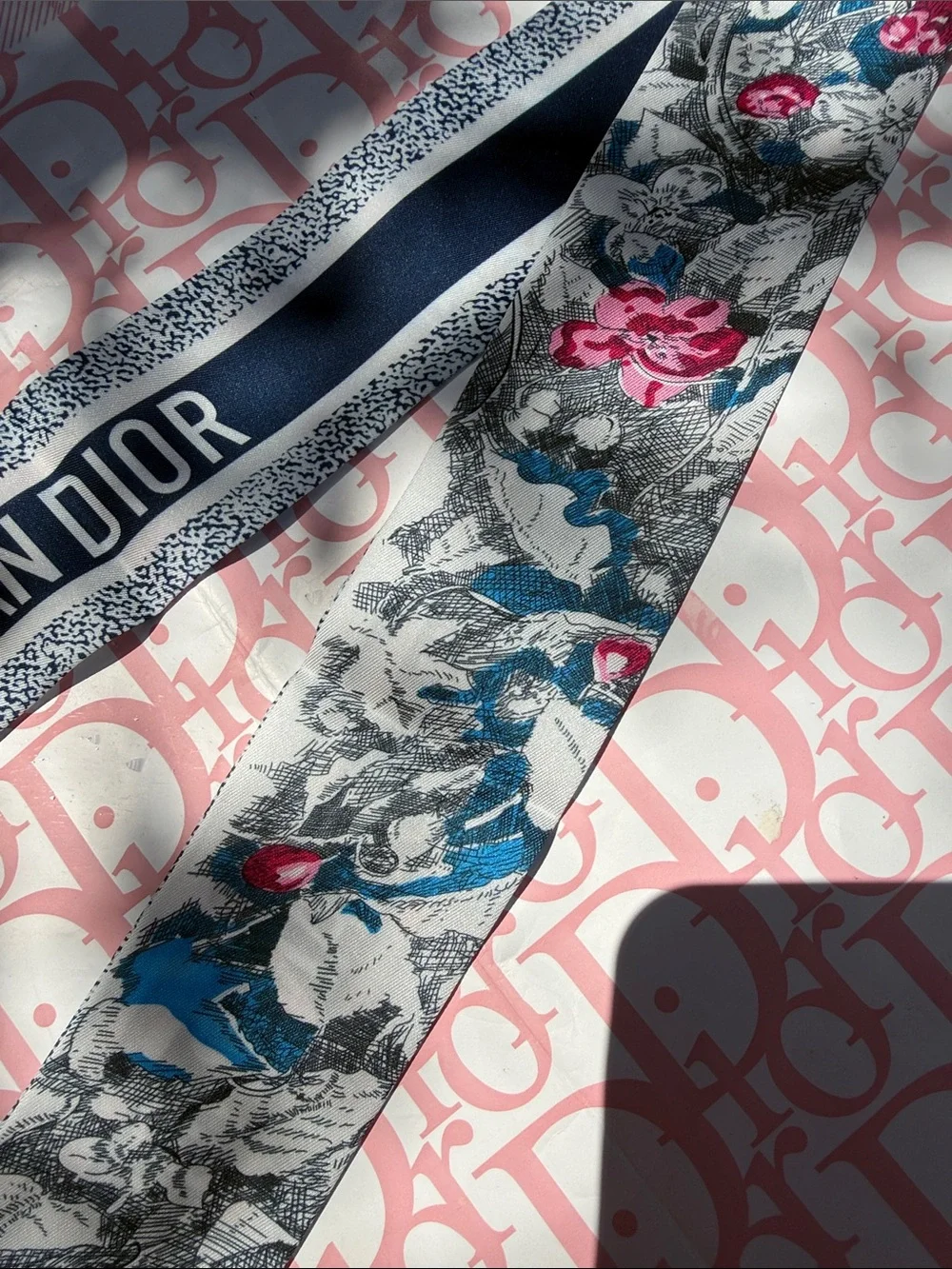 Dior Mitzah Scarf 100% Silk Mew GWP AMAZING with tag